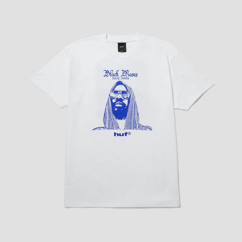HUF X Isaac Hayes Black Moses Heavyweight T-Shirt White Small
