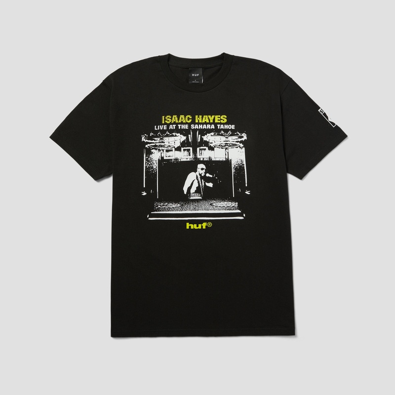 HUF X Isaac Hayes Tahoe Heavyweight T-Shirt Black Small