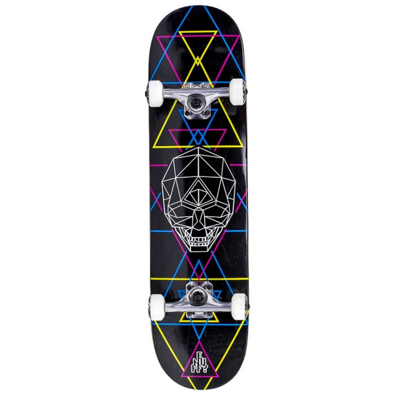 Enuff Geo Skull CMYK Skateboard – 8.0″