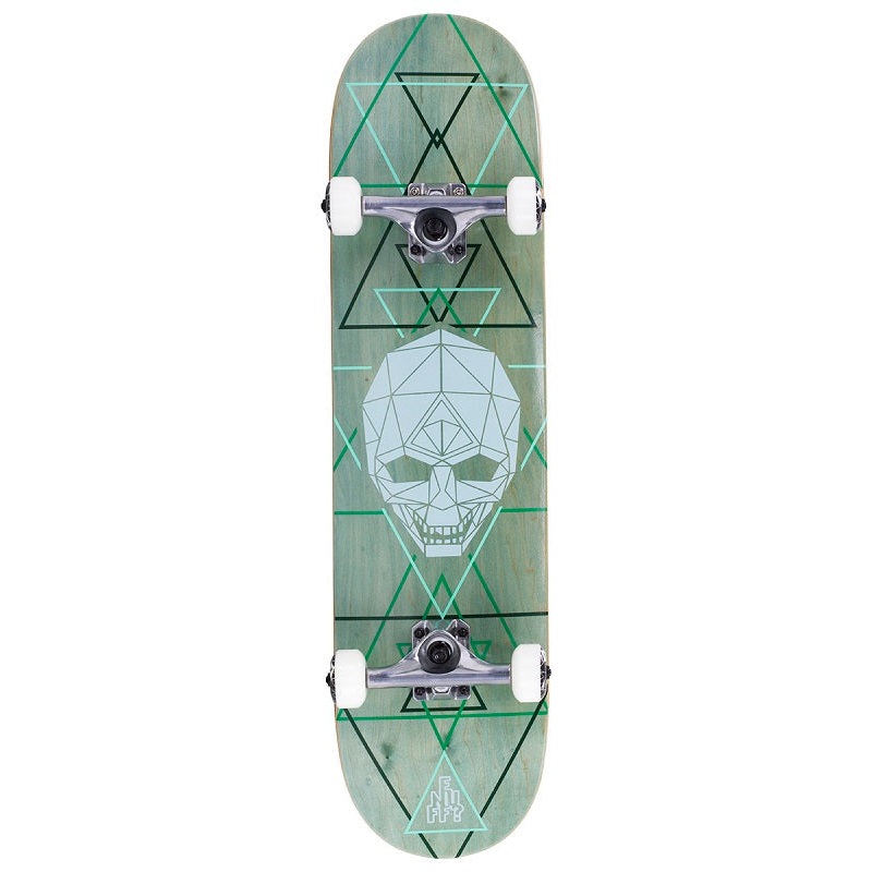 Enuff Geo Skull Green Skateboard – 8.0″