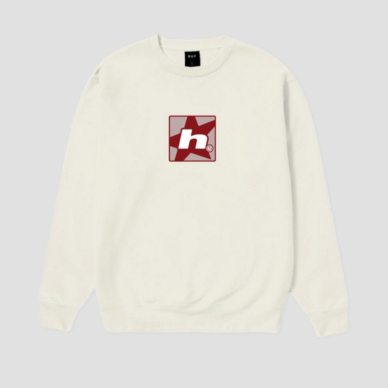 HUF H Star Crew Natural Small