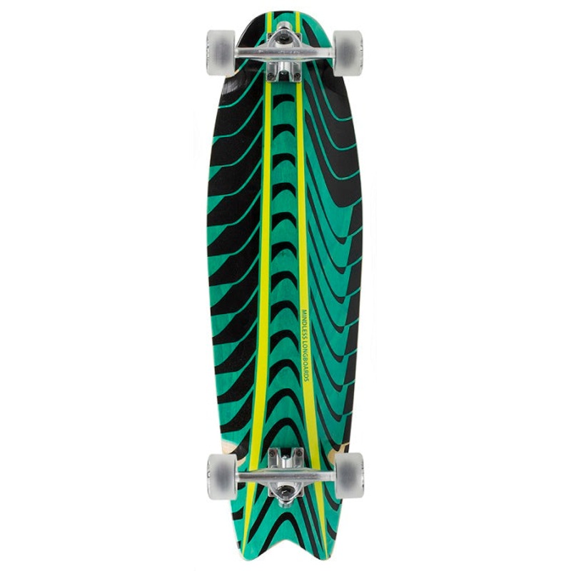 Mindless Rogue Swallow Tail Green Longboard – 34″