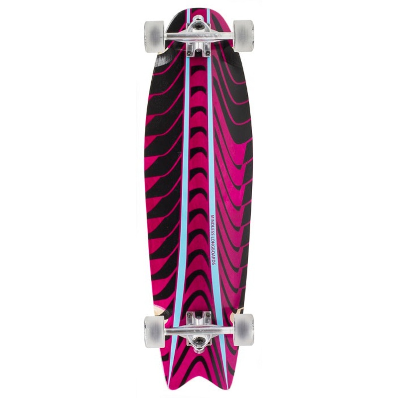 Mindless Rogue Swallow Tail Pink Longboard – 34″