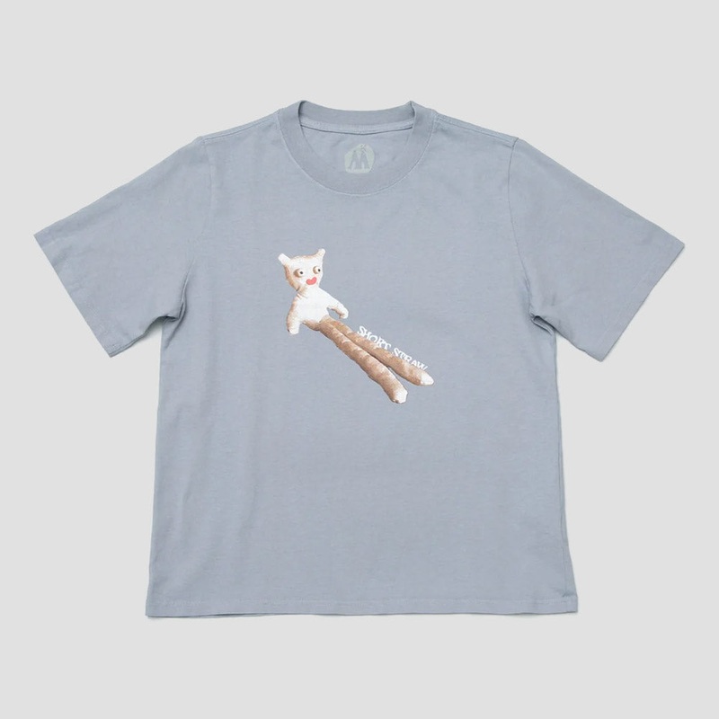 Short Straw Legsley Enby T-Shirt Faded Blue Small
