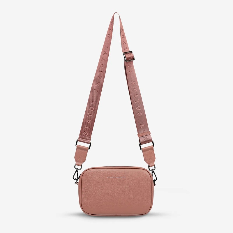 Status Anxiety Plunder With Webbed Strap Bag – Dusty Rose Dusty Rose ONE SIZE