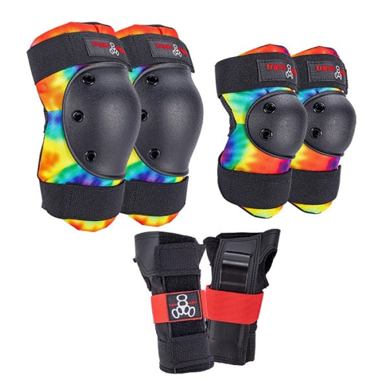 Triple 8 Saver Series Tie Dye  Junior Triple Pad Set