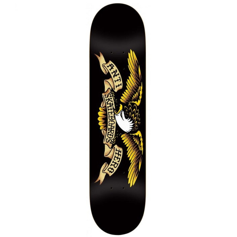 Anti Hero Classic Eagle Black Skateboard Deck – 8.12″