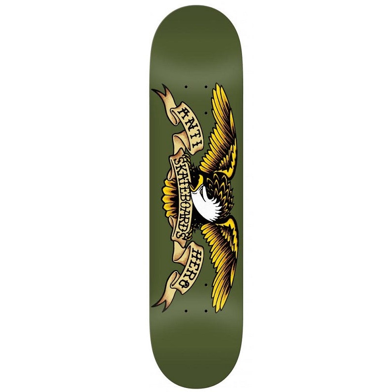 Anti Hero Classic Eagle Green Skateboard Deck – 8.38″