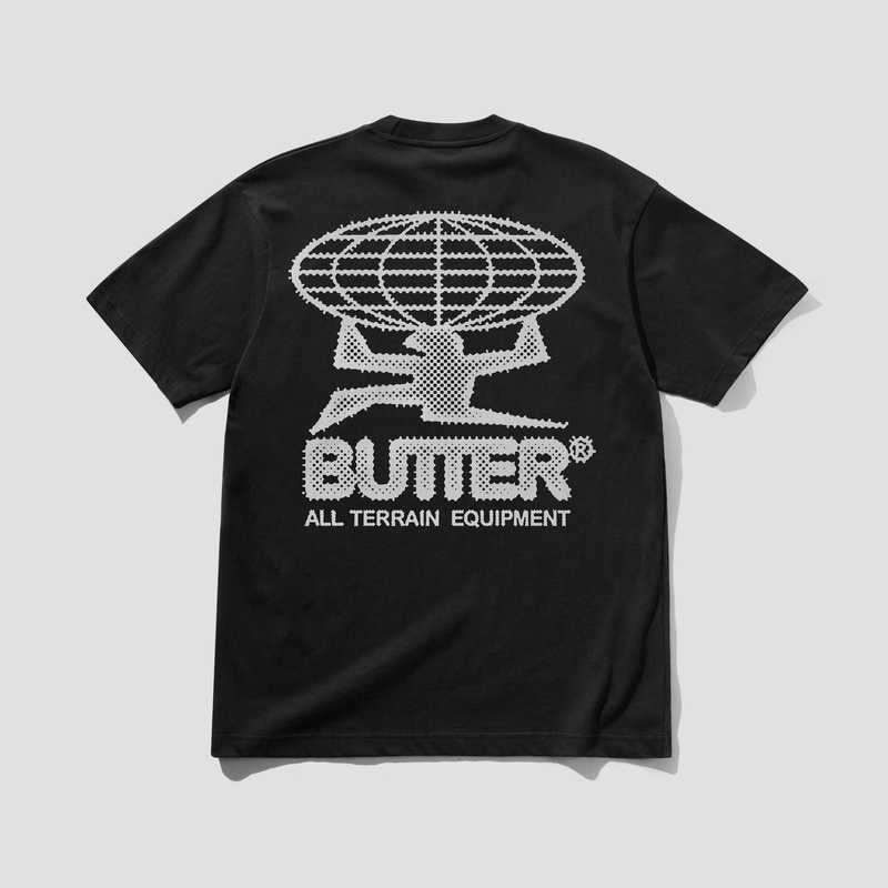 Butter Goods Terrain T-Shirt Washed Black Small
