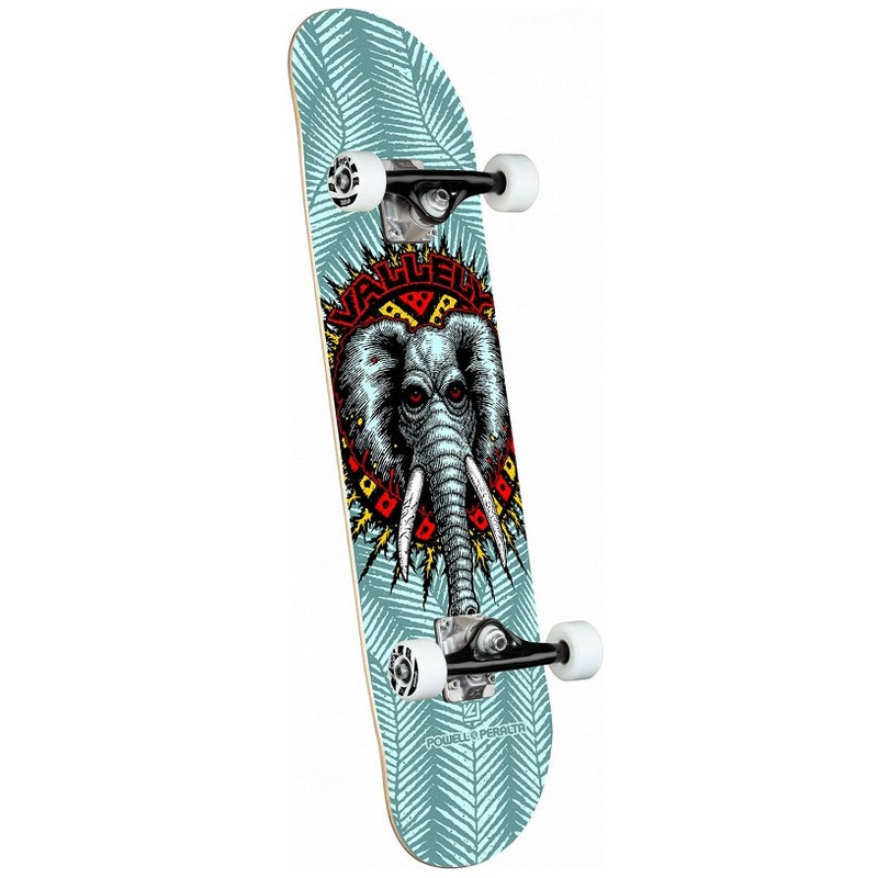 Powell Peralta Vallely Elephant Blue Skateboard – 8.25″