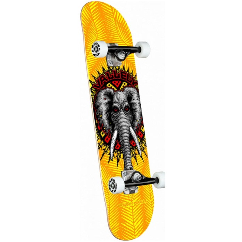 Powell Peralta Vallely Elephant Yellow Skateboard – 8.0″