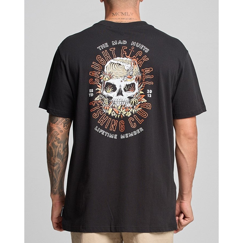 The Mad Hueys CAUGHT FK ALL | SS TEE BLACK S