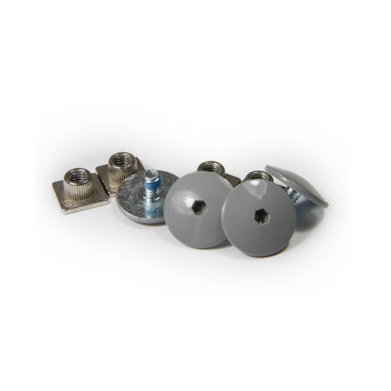 Cuff bolts M6 grey 4-pack