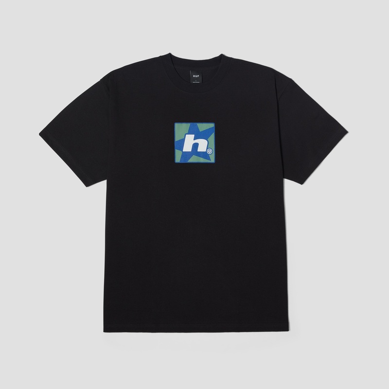 HUF H Star Shortsleeve T-Shirt Black Small