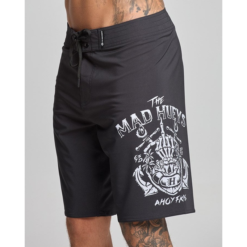 The Mad Hueys AHOY FKRS | 20″ BOARDSHORT BLACK 28