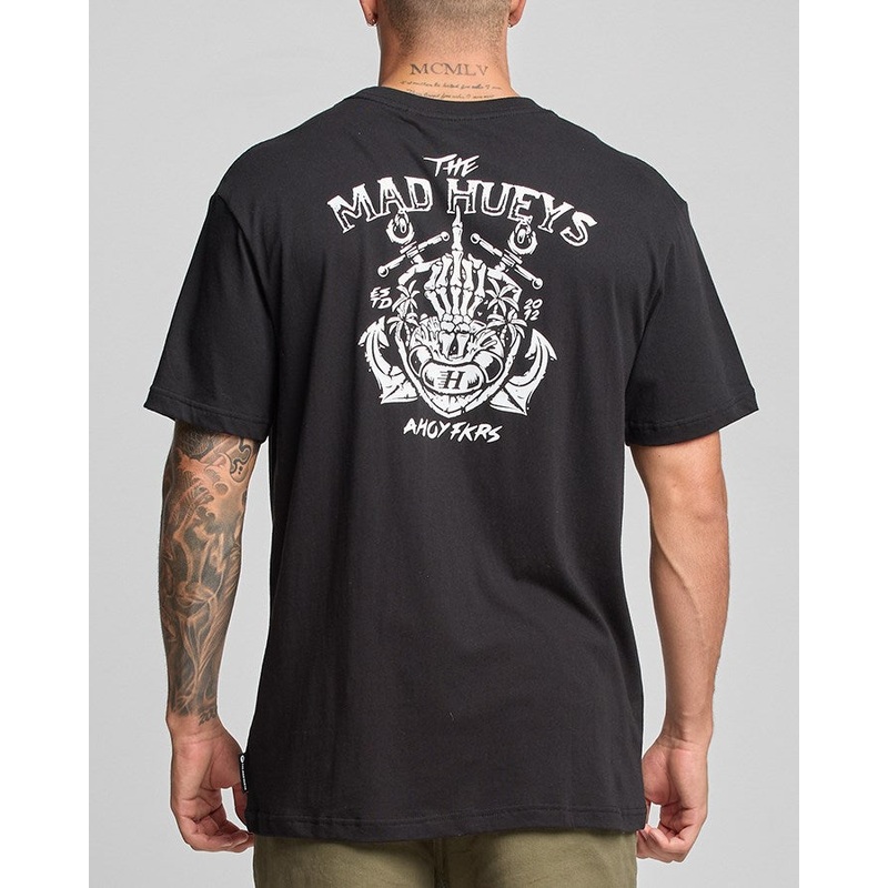 The Mad Hueys AHOY FKRS | SS TEE BLACK S