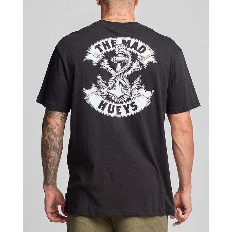 The Mad Hueys ANCHOR BONES |  SS TEE BLACK S
