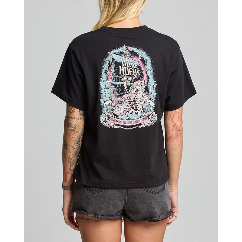 The Mad Hueys FREEDOM HIGH SEAS | WOMENS SS TEE BLACK XS
