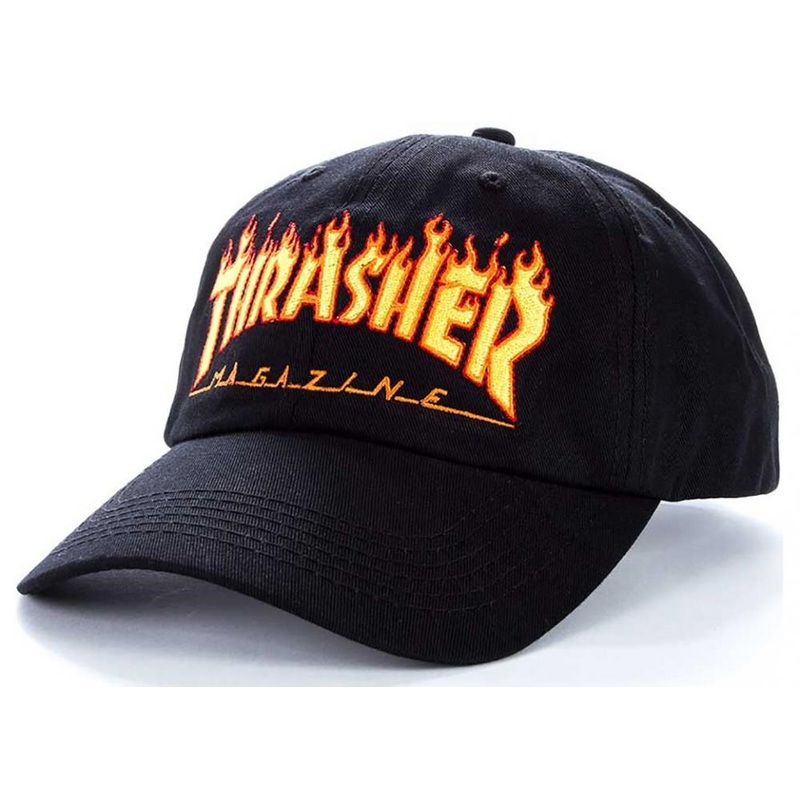 Thrasher Flame Old Timer Snapback Cap