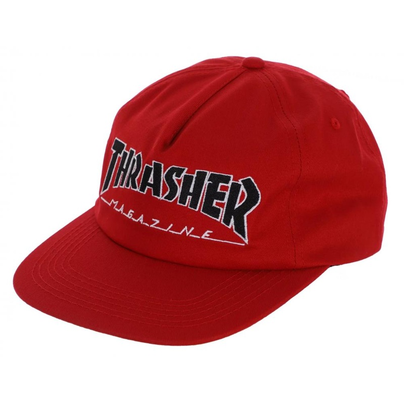 Thrasher Outlined Snapback Cap – Red