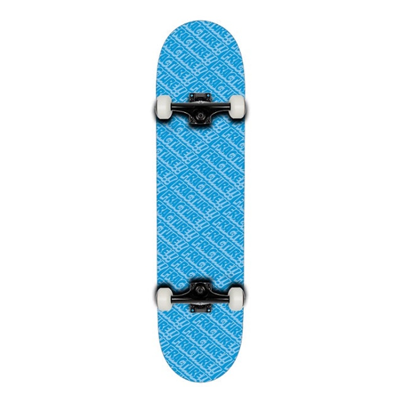 Fracture All Over Comic Blue Skateboard – 7.75″