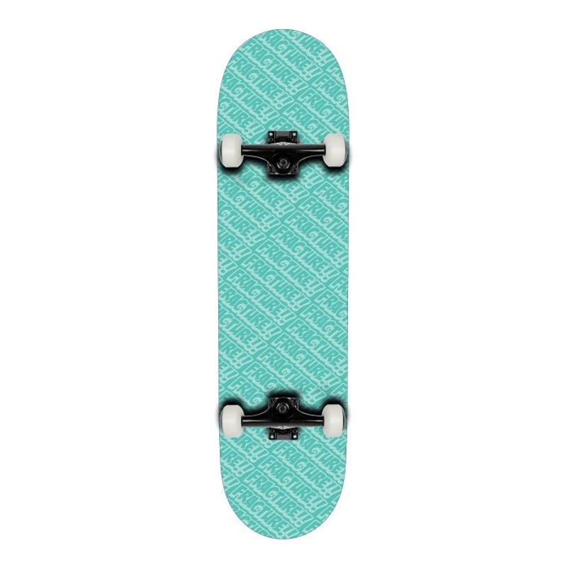Fracture All Over Comic Green Skateboard – 8.25″