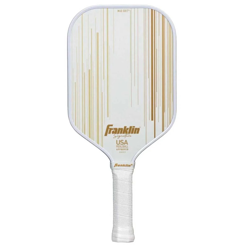 FRANKLIN PICKLEBALL PADDLE SIGN. PRO SERIES WTH/GLD White 13MM