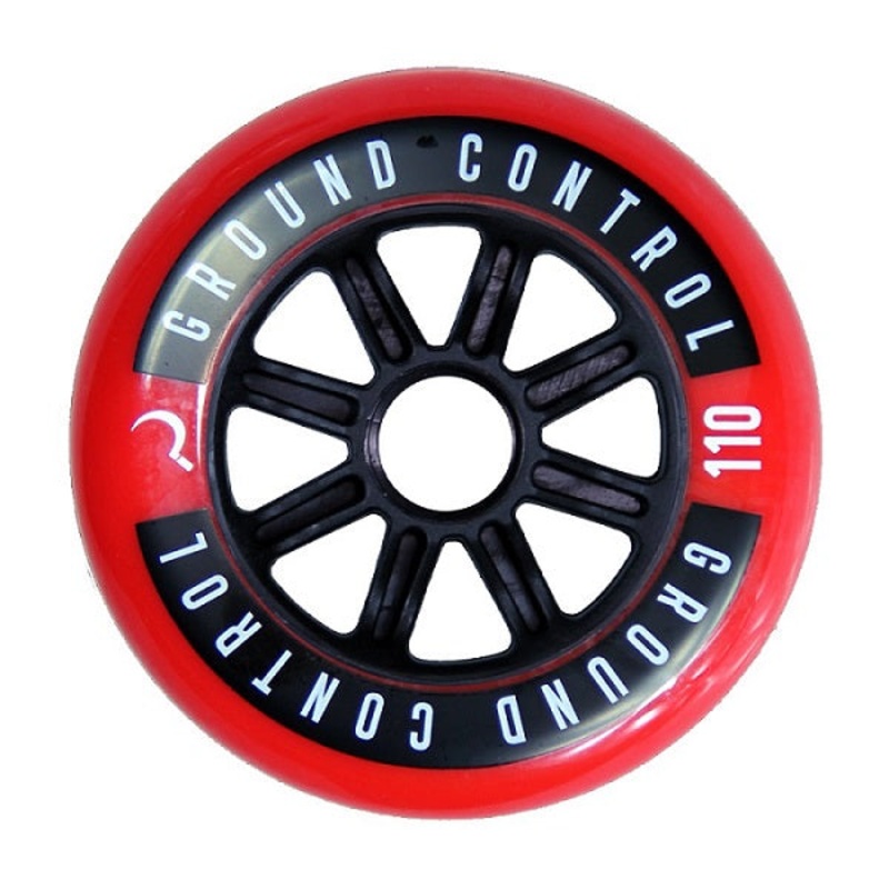 Ground Control Red/Black Wheels 110mm 85a – Set of 6