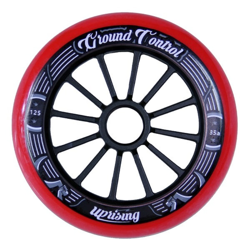 Ground Control Red/Black Wheels 125mm 85a – Set of 6