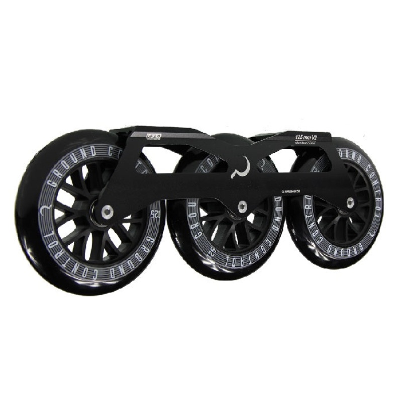 Ground Control Tri Skate Frame V2 125mm Complete Setup – Black