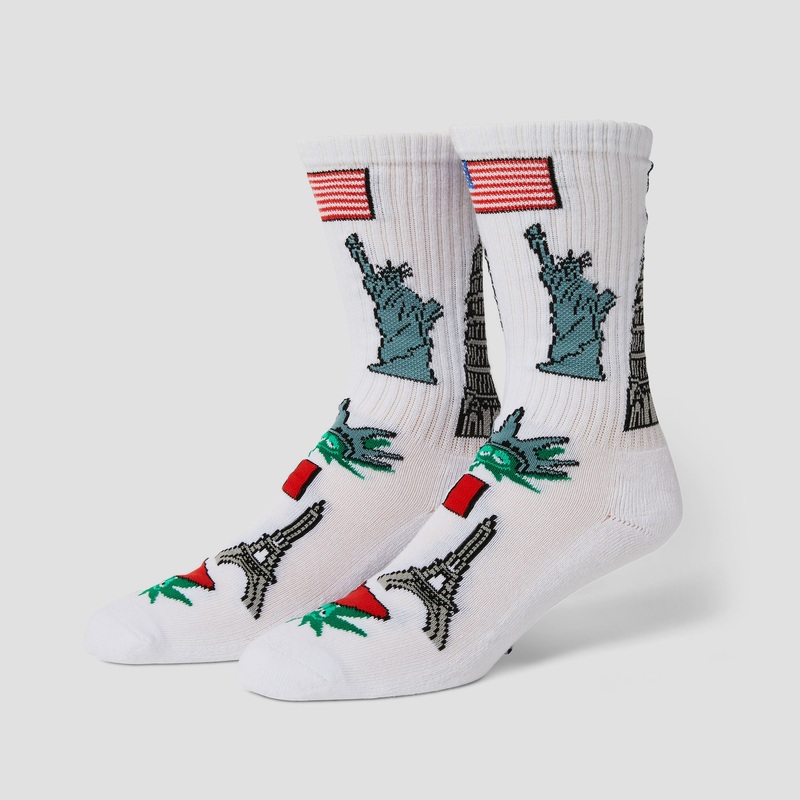HUF Green Buddy Tourist Sock White