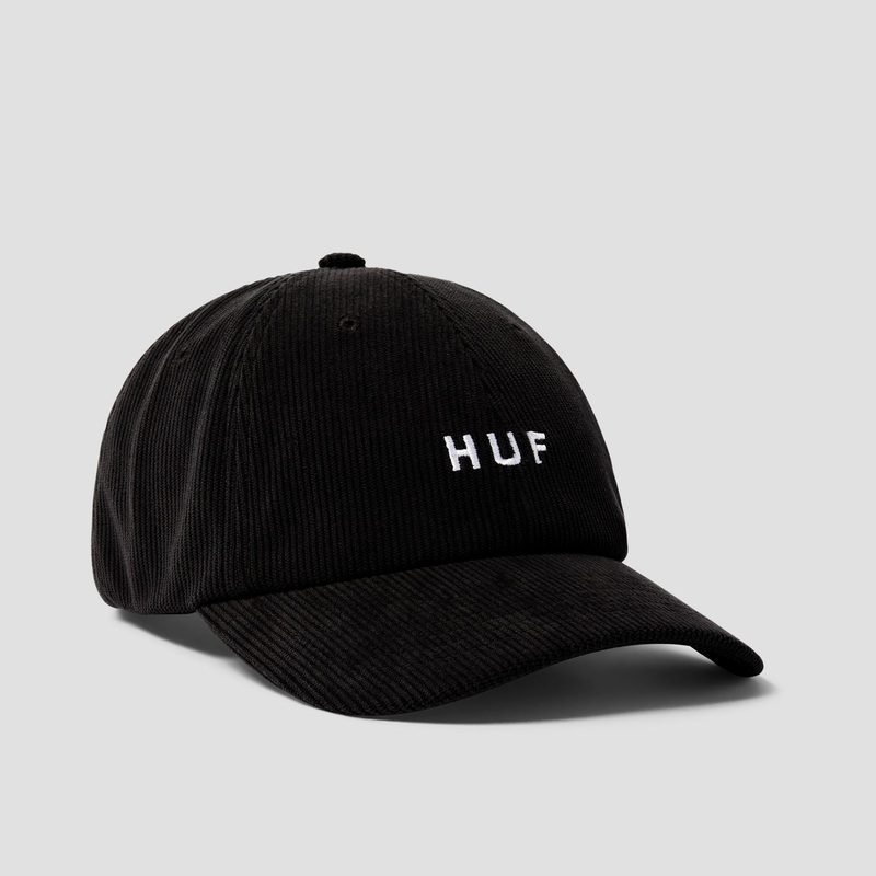 HUF OG Corduroy 6 Panel Cv Hat Black