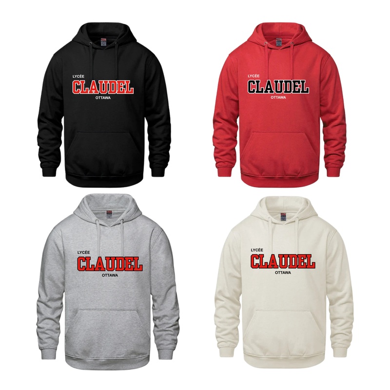LYCE CLAUDEL CHANDAIL CX2 VAULT “HOODIE” AVEC CLAUDEL BROD Black YXS