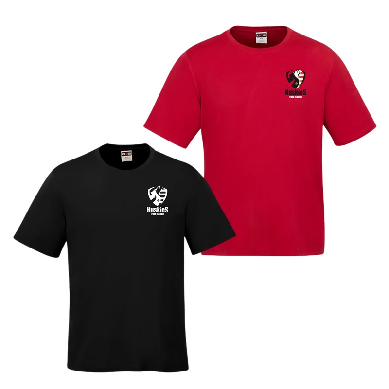 LYCE CLAUDEL TSHIRT DRYFIT  MANCHE COURTES COAST Black YXS