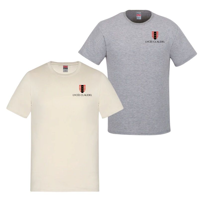 LYCE CLAUDEL TSHIRT EN COTON  MANCHES COURTES PARKOUR Ivory YXS