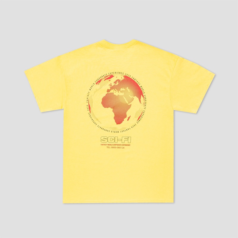 Sci-Fi Fantasy Corporate Experience T-Shirt Mustard Small