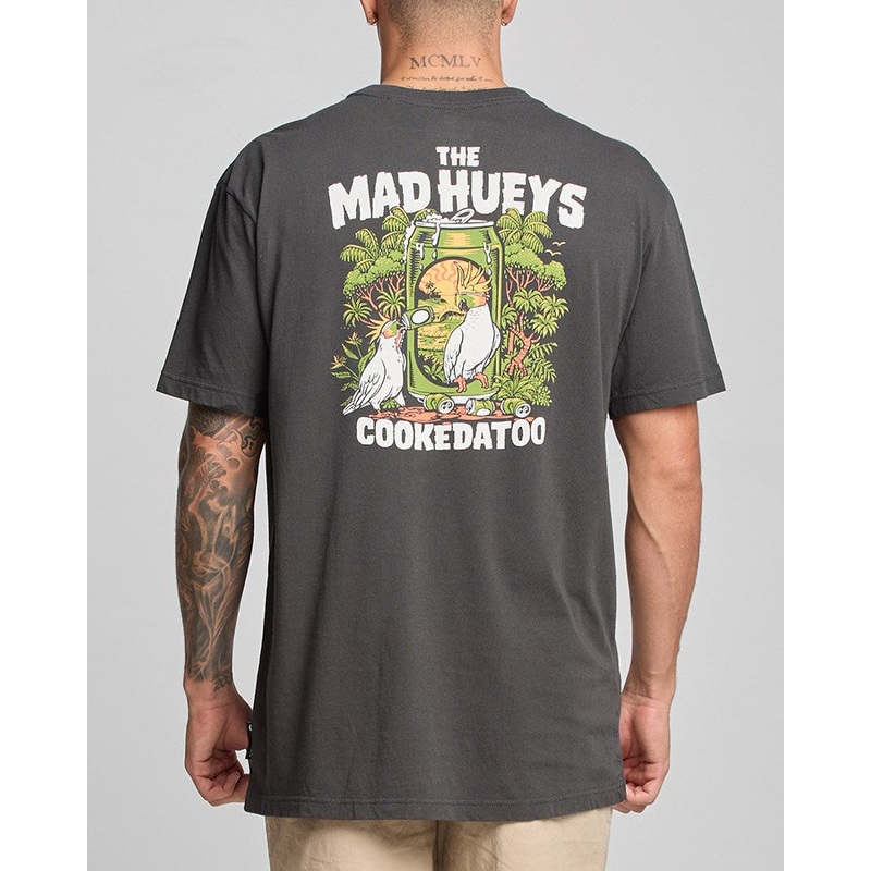 The Mad Hueys COOKEDATOO | SS TEE VINTAGE BLACK S