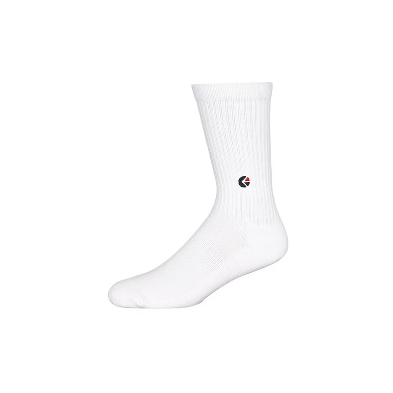 Ethika Boys White Crew Sock – Black Logo M