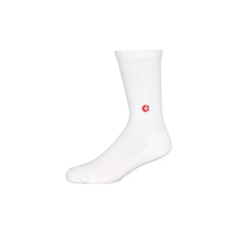 Ethika Boys White Crew Sock – Red Logo M