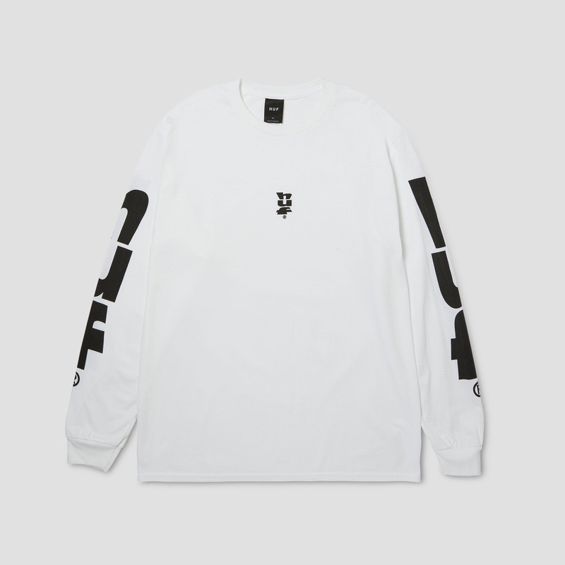 HUF Megablast Longsleeve T-Shirt White Small