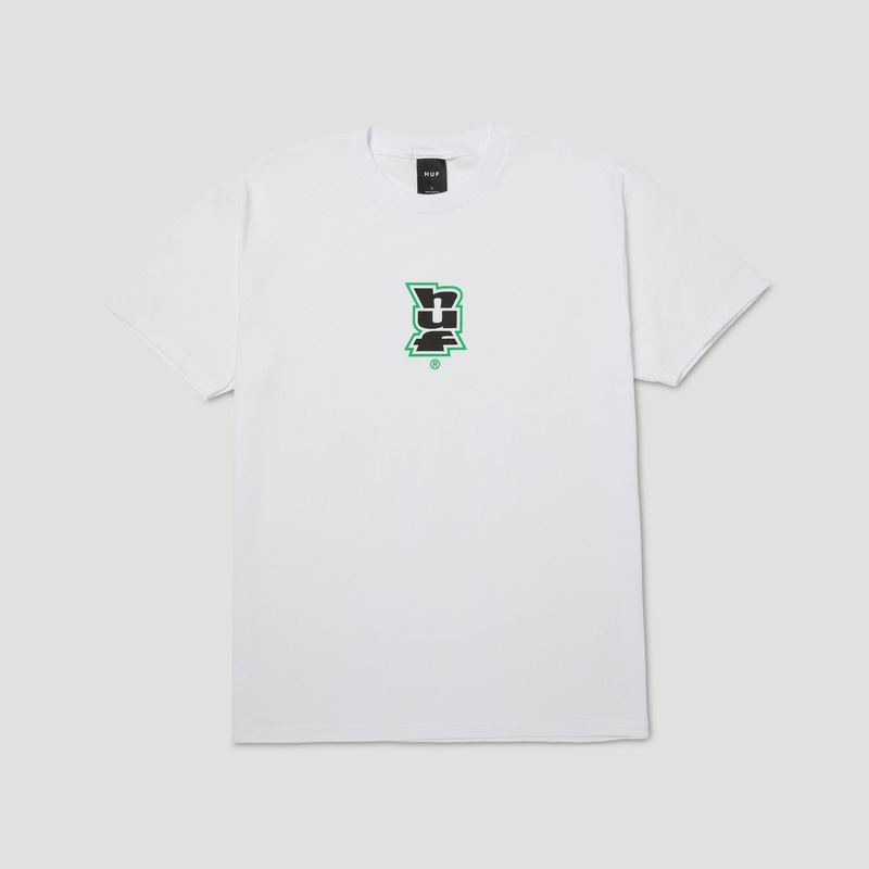 HUF Megablast Multi T-Shirt White Small