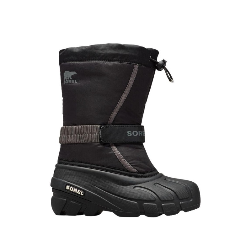 Sorel Flurry Winter Boot – Youth 1 Black/City Grey