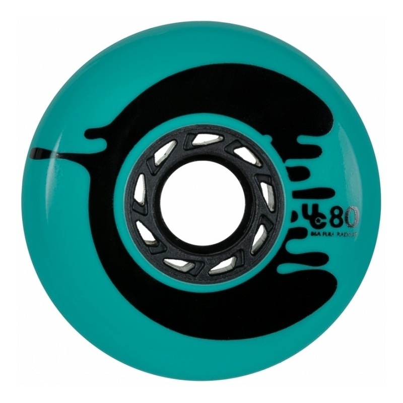 Undercover Cosmic Rosche Teal Wheels Full Radius 80mm 88a – Set of 4