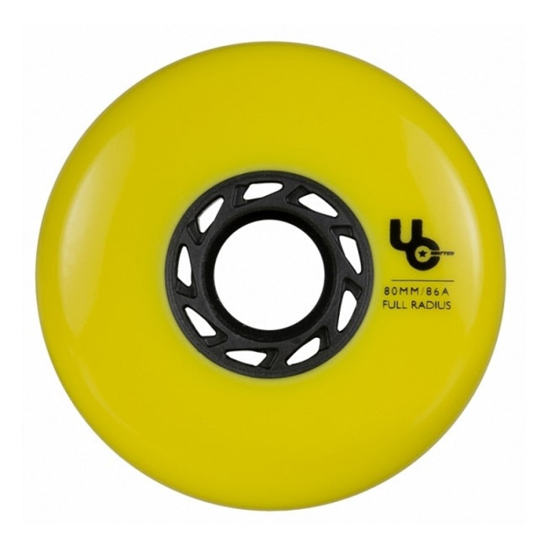 Undercover Team Yellow Wheels Full Radius 80mm 86a – Set of 4