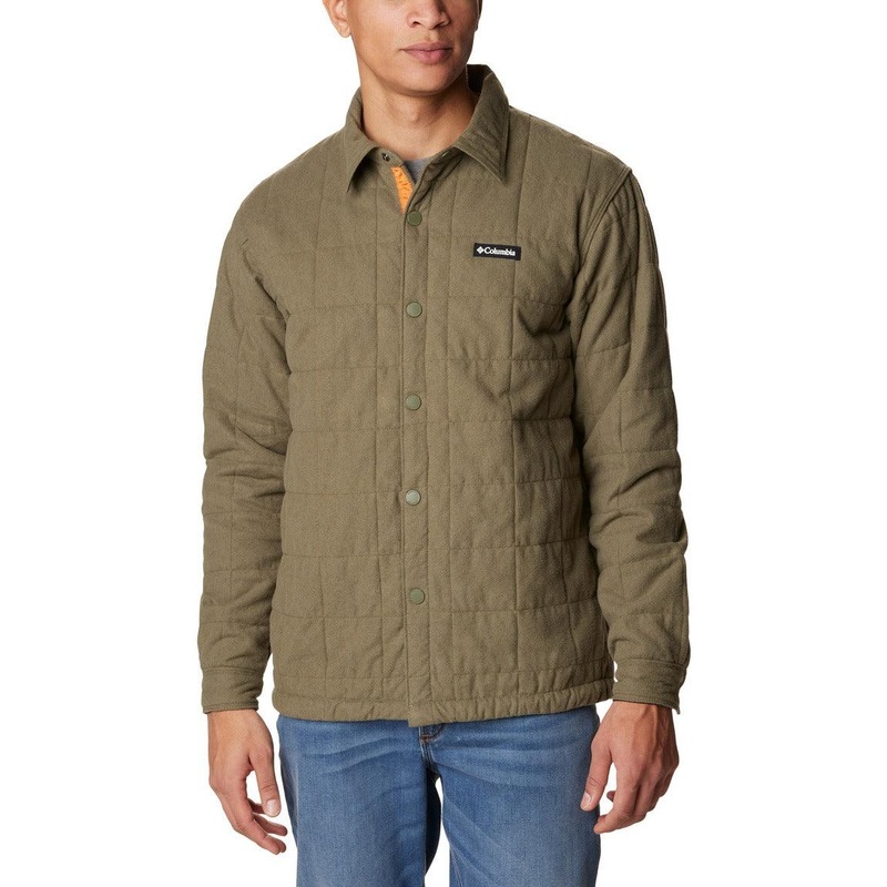 Columbia Landroamer Quilted Shirt Jacket – Men S Stone Green