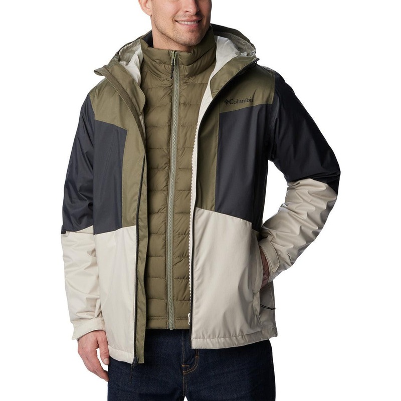 Columbia Wallowa Park Interchange Jacket – Men S Dark Stone/Stone Green/Shark