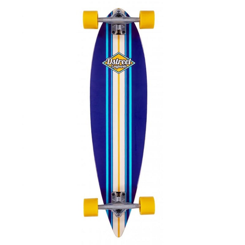D Street Ocean Blue Pintail Longboard – 35″