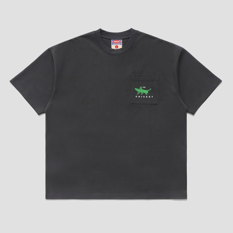 Metalwood Cricket Heavy Pocket T-Shirt Tar Small
