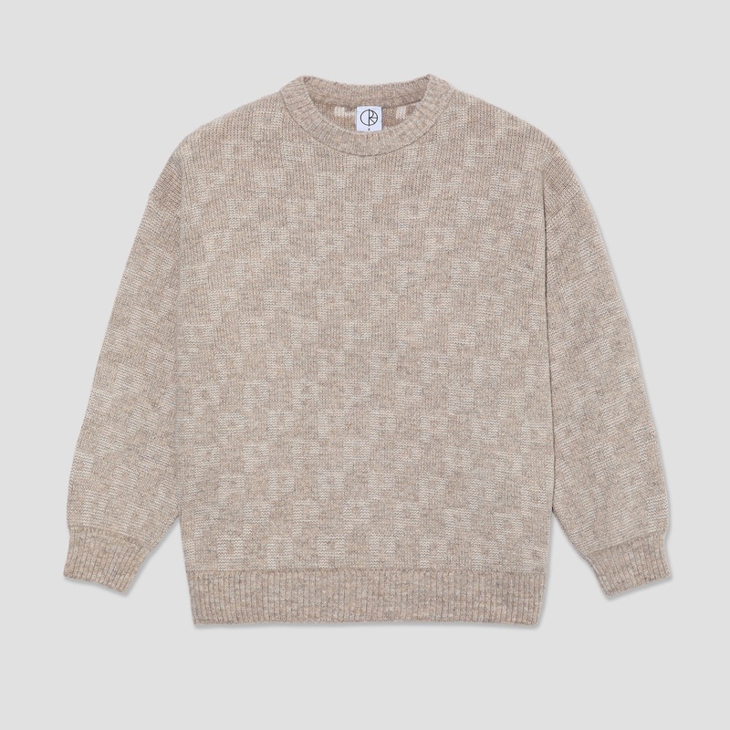 Polar George Sweater Crew P Pattern Sand SIZE 1
