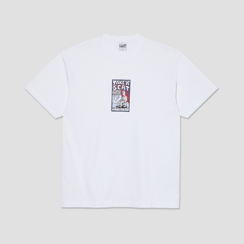 Polar Take A Seat T-Shirt White X-Small